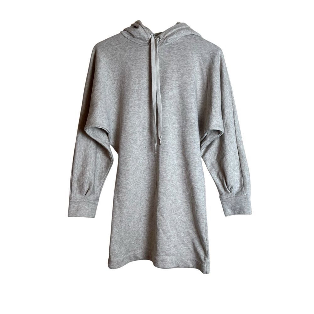 H&M cream fleece hoodie sweater dress. Size xs